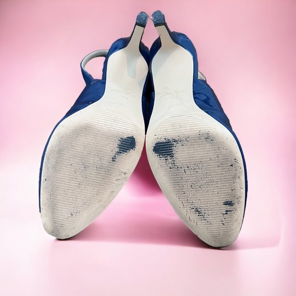 Nine West Slingback Pumps | Blue |Closed Toe | Size 7M | Like New - Picture 7 of 7